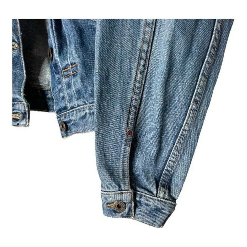 Von Dutch Jean Denim Jacket Woman’s Size M Garage Y2K - Picture 4 of 12